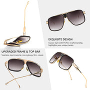 ÉÌƷͼƬ 13 | B0FLQ31HK3 | FEISEDY Sunglasses Mens Oversized Retro Metal Steampunk Shades Sunnies Fishing Driving B0272