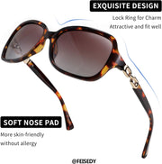 ÉÌƷͼƬ 17 | B08LPZDDKZ | FEISEDY Womens Polarized Sunglasses Square Wraparound Shades UV400 Mirrored Trendy Sun Glasses for Women B2526