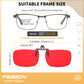 商品图片 12 | B0FZKQ9RL5 | FEISEDY Clip on Rimless One Piece Blue Light Glasses for Woman Men B0360