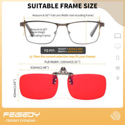 ÉÌƷͼƬ 12 | B0FZKQ9RL5 | FEISEDY Clip on Rimless One Piece Blue Light Glasses for Woman Men B0360
