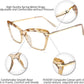商品图片 23 | B07FR6SSY6 | FEISEDY Cat Eye Glasses Frame Clear Lenses Lightweight Eyewear for Women B2440