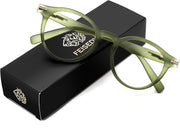 ÉÌƷͼƬ 16 | B0HC6D93TL | FEISEDY Stylish Round Blue Light Blocking Glasses for Women Men B0469