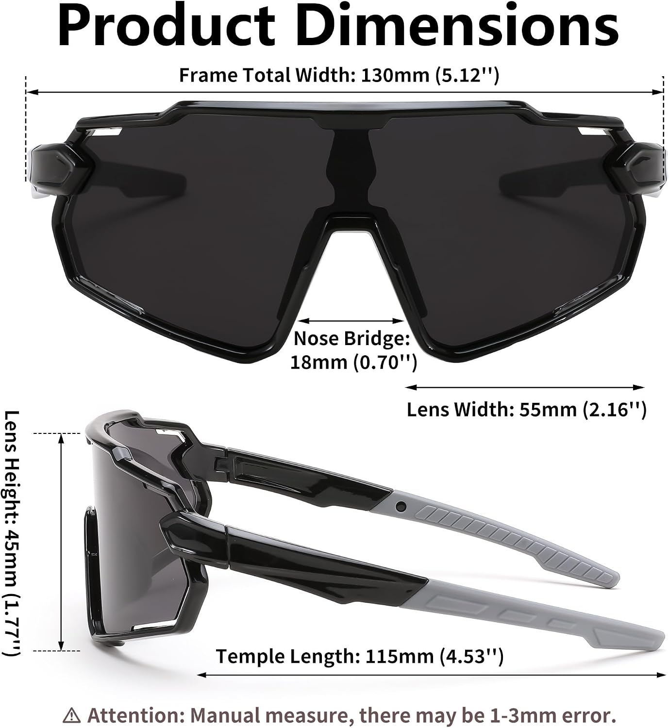 商品图片 54 | B0D6XZ67Q2 | FEISEDY Kids Teens Baseball Polarized Sunglasses Lightweight Frame UV400 Sports Cycling Shades for Boys Girls B0190