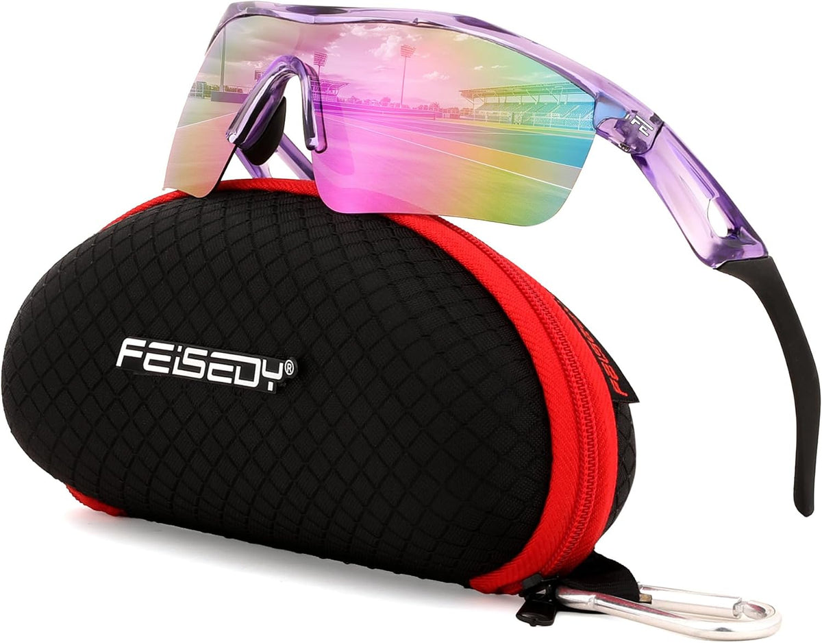 ÉÌƷͼƬ 24 | B07JZ18KMZ | FEISEDY Kids Polarized Sports Sunglasses, TR90 UV400 Baseball Cycling