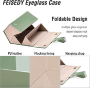 ÉÌƷͼƬ 30 | B0CSFHKMSS | FEISEDY Sunglasses Organizer 5 Slots Travel Glasses Case,Hanging Eyewear Holder Fashionable PU Leather Eyeglass Case B0087
