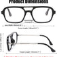 商品图片 7 | B0C65DXFMC | FEISEDY Retro Square Blue Light Blocking Reading Glasses for Women Men 70s Flat Aviator Glasses Anti-Fatigue Reader B2993
