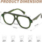 商品图片 22 | B0F32R72G4 | FEISEDY Stylish Reading Glasses for Woman Men Trendy Retro Double Bridge Readers B0287