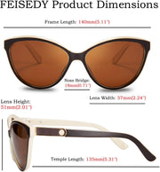 ÉÌƷͼƬ 7 | B07VB227XS | FEISEDY Classic Cateye Polarized Sunglasses for Women 100% UV Protection B2512