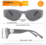 ÉÌƷͼƬ 11 | B0DHWVFXXY | FEISEDY Retro Oval Sunglasses UV400 Protection Retro Y2K Sunglasses B0234