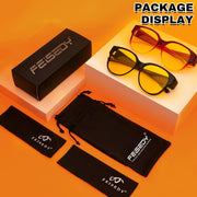 ÉÌƷͼƬ 28 | B0FX4NQCGM | FEISEDY 2Pack Night Driving Glasses Over Glasses with Yellow Lenses Fit Over Polarized Nighttime Sunglasses B0331