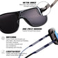 商品图片 4 | B0DSV55WLM | FEISEDY Polarized Sunglasses Men Women Mirrored One Piece Lens B0277
