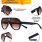 商品图片 4 | B0D425WLDN | FEISEDY Polarized Sunglasses, TAC HD Lens, TR-90 Frame Lightweight, Retro Sunglasses for Women Men UV400 Protection B0171