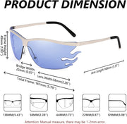 ÉÌƷͼƬ 13 | B09XHP3W7M | FEISEDY Retro Square Sunglasses Women Men Trendy Vintage Y2K Glasses Tinted Lens B2882