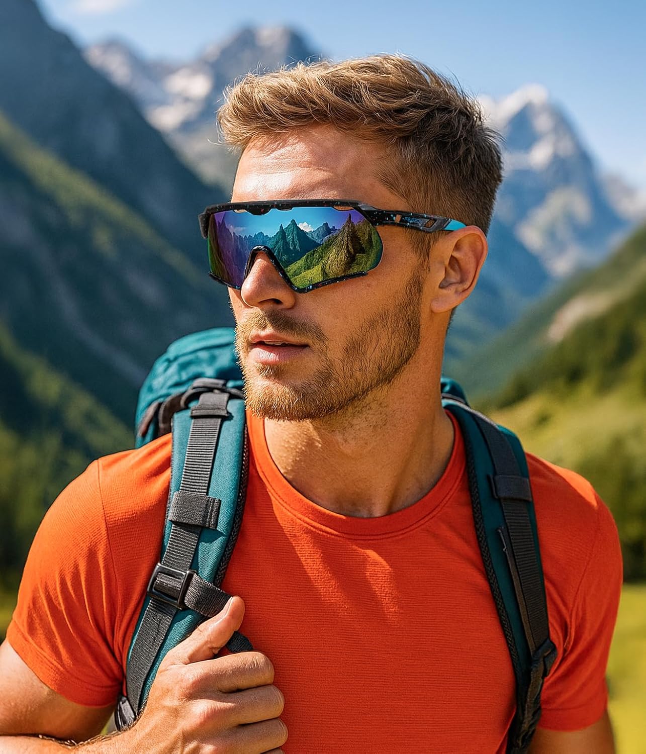商品图片 2 | B0FL29WPXL | FEISEDY Sports Sunglasses for Men Women Youth Baseball Cycling Running Softball Biking Glasses B0305