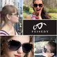 商品图片 8 | B079GT4RXH | FEISEDY Polarized Women Square Sunglasses Sparkling Composite Shiny Frame B2289