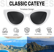 ÉÌƷͼƬ 28 | B0GVF3CZ9N | FEISEDY Cat eye Sunglasses Polarized and Retro Stylish for Women Men B0428