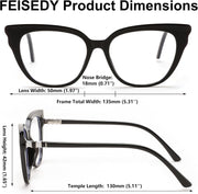 ÉÌƷͼƬ 8 | B0D5XLRPP2 | FEISEDY Cat Eye Blue Light Blocking Glasses for Women Anti Eyestrain & UV B0182