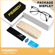 ÉÌƷͼƬ 19 | B0FKT9PDRD | FEISEDY Retro Semi Rimless Blue Light Glasses for Women Men B0438