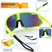 ÉÌƷͼƬ 4 | B0CNGK88DC | FEISEDY Sport Sunglasses for Men Women, Cycling Glasses with UV Protection, for Baseball, Ski, Runing, Golf B0082