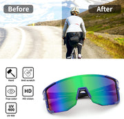 ÉÌƷͼƬ 27 | B0DK3GLVV6 | FEISEDY Cycling Glasses Sports Sunglasses for Men Women, Lightweight TR90 Frame UV400 MTB Running Fishing Baseball B0224