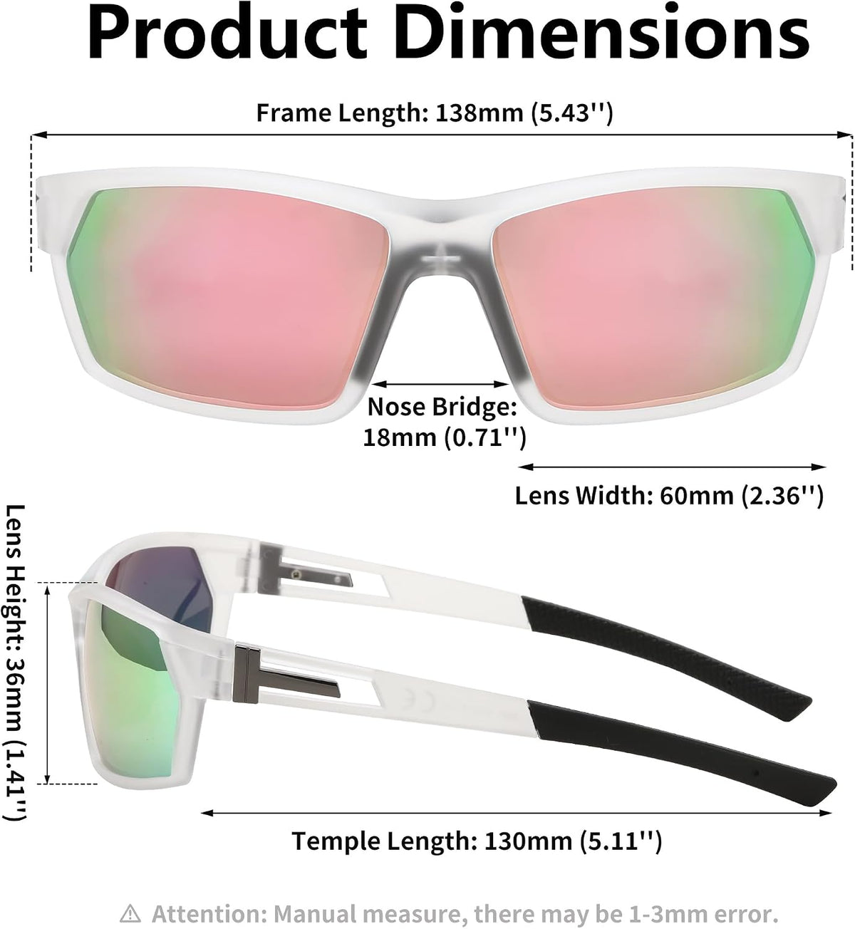 ÉÌƷͼƬ 13 | B0CWV23RCP | FEISEDY Polarized Sports Sunglasses for Men Women Youth Baseball Cycling Running Glasses UV400 Protection B0135