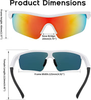 ÉÌƷͼƬ 113 | B07JZ18KMZ | FEISEDY Kids Polarized Sports Sunglasses, TR90 UV400 Baseball Cycling