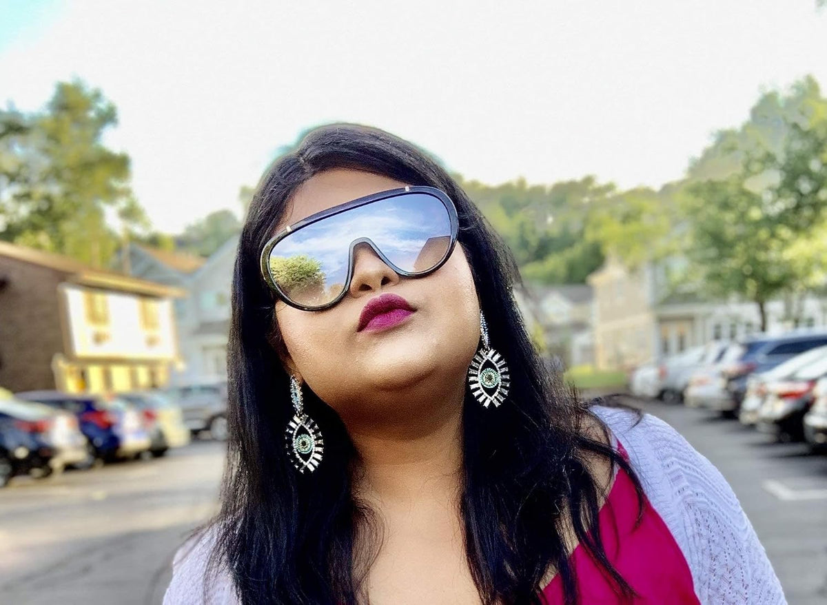 ÉÌƷͼƬ 71 | B085PPHWTZ | FEISEDY Retro Oversized Sunglasses Women Men One Piece Frame B2580