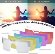 ÉÌƷͼƬ 30 | B0D4Y6RY37 | FEISEDY Sunglasses Men Women, Big Oversized Square Frame,UV400 Mirrored Sun Glasses, Cycling Driving Fishing Hiking B0064
