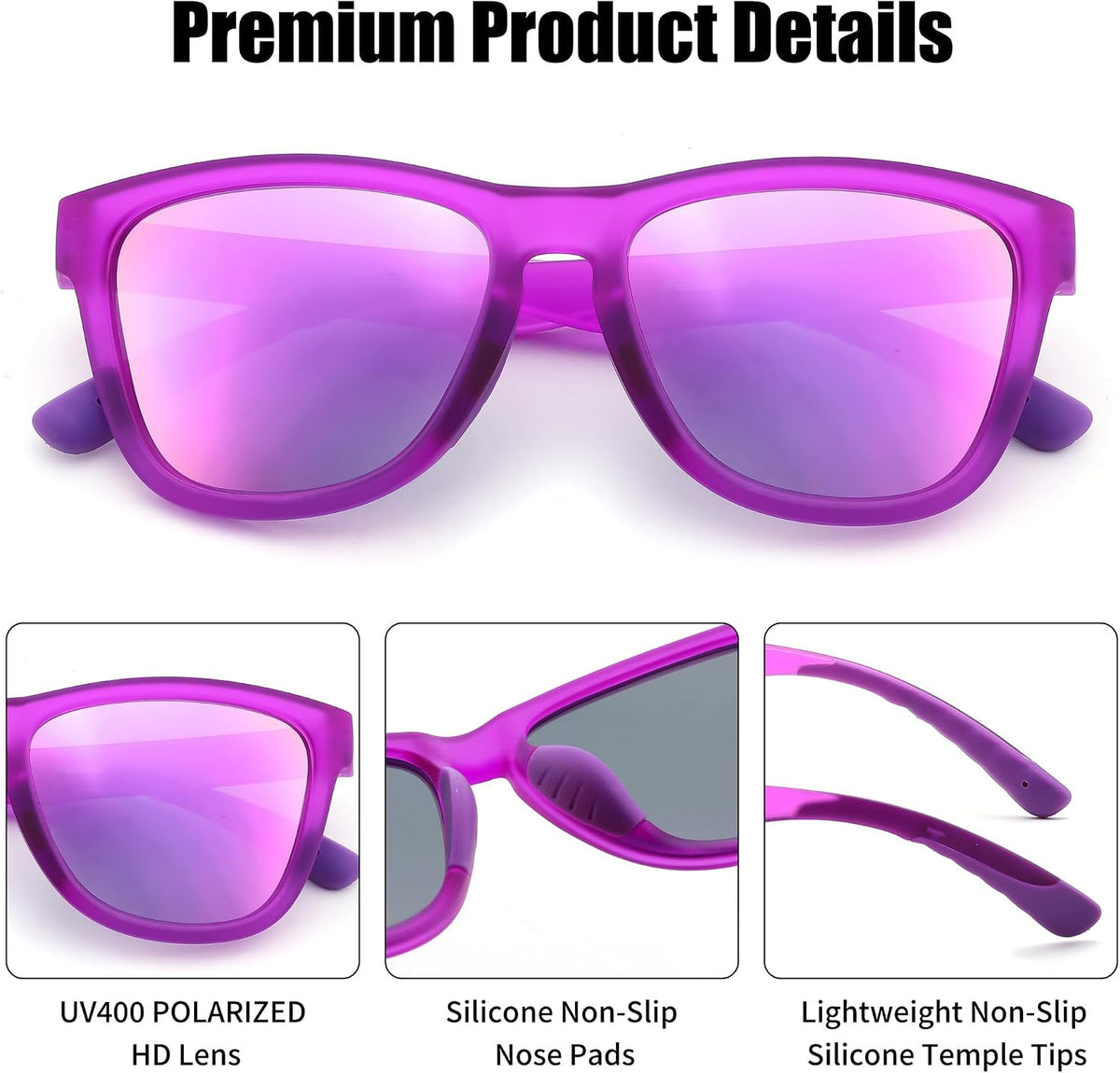 商品图片 24 | B0HFJF1ZXG | FEISEDY Polarized Sunglasses Women Men Sports Lightweight Sun Glasses B1423