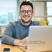 ÉÌƷͼƬ 19 | B09WZY6VWN | FEISEDY 70s Aviator Glasses Frame Blue Light Blocking Glasses Oversized Square Computer Glasses Women Men B2888