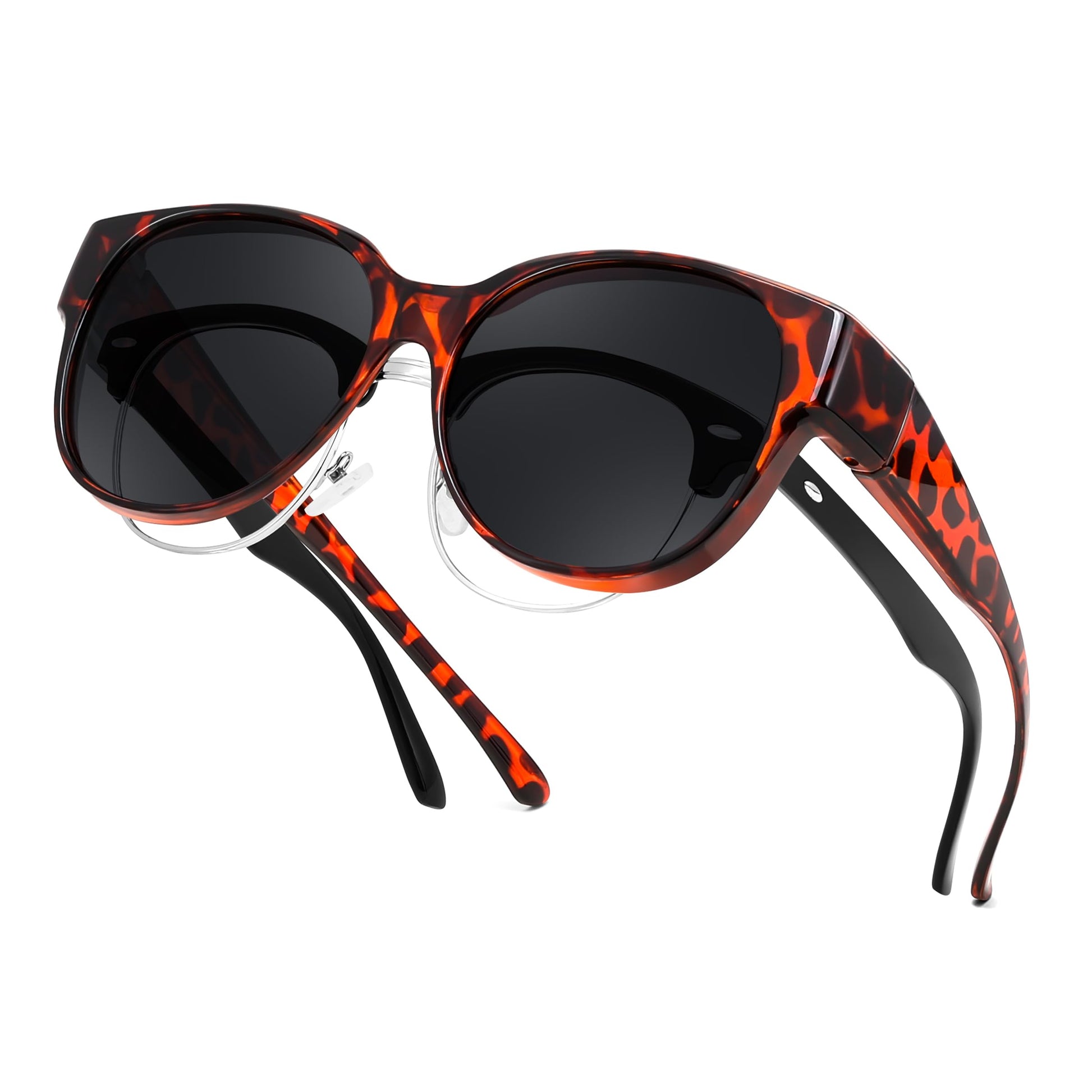 FEISEDY Fit Over Glasses Polarized Sunglasses, UV400 Protection for Driving & Outdoor Activities B0328