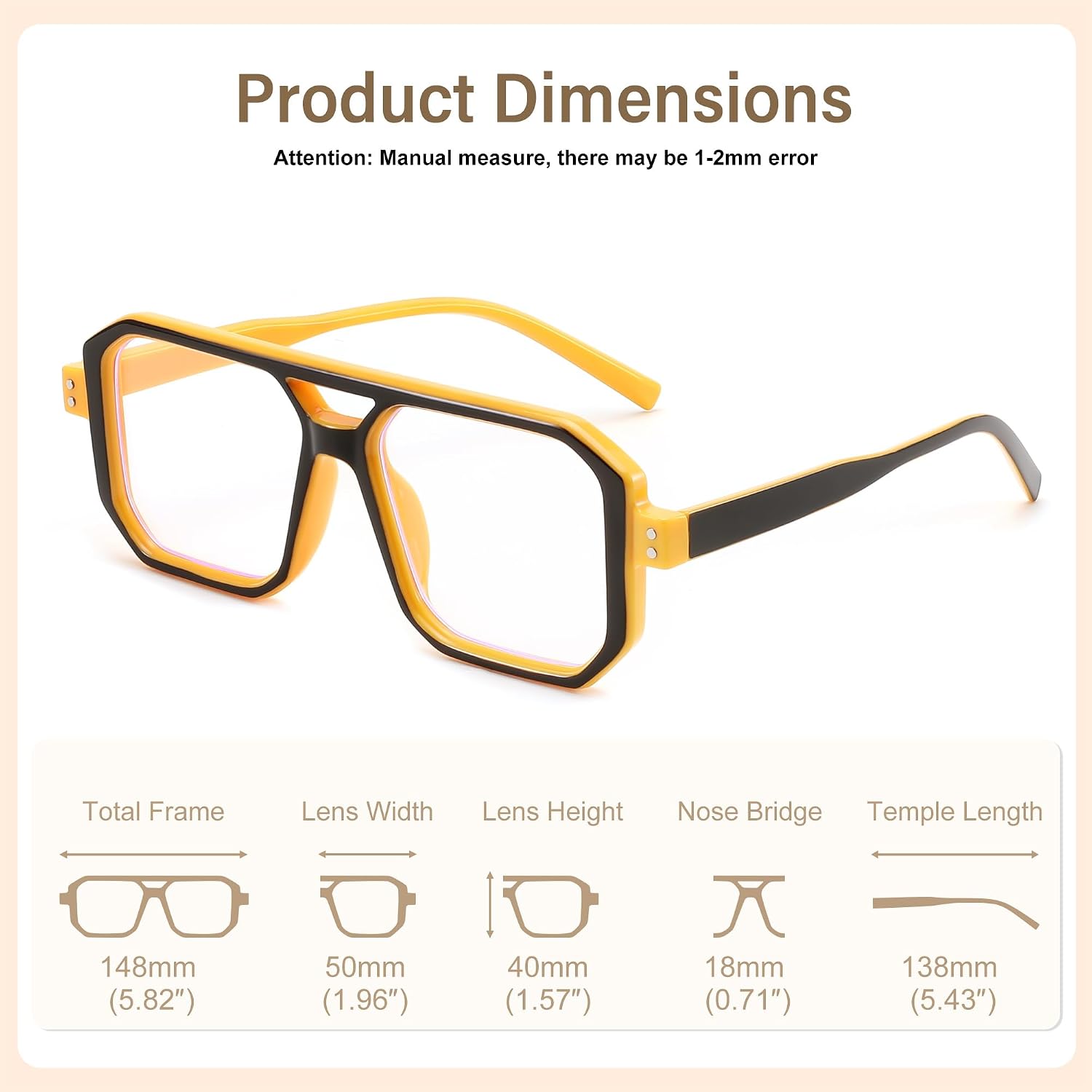 商品图片 24 | B0D3P82MGV | FEISEDY Blue Light Blocking Glasses, Aviator Frame Computer Reading/Gaming/TV/Phones Glasses for Women Men B0165