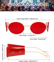 ÉÌƷͼƬ 5 | B09J2PH4YP | FEISEDY Women Men Futurisitc Hipster Round Sunglasses Polygon Trapezoid Side Shields Delicate Metal Frame B2825