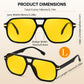 商品图片 30 | B0GTPJLQQN | FEISEDY Women Men Aviator Sunglasses UV400 Protection, Retro Trendy Square Frame for Driving Fishing Outdoor Daily B0425