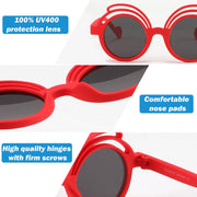 ÉÌƷͼƬ 48 | B0CQBTQZFP | FEISEDY Baby Polarized Round Sunglasses Flexible Rubber Shades with Strap for Infant Toddler Newborn Age 0-24 Months B0060