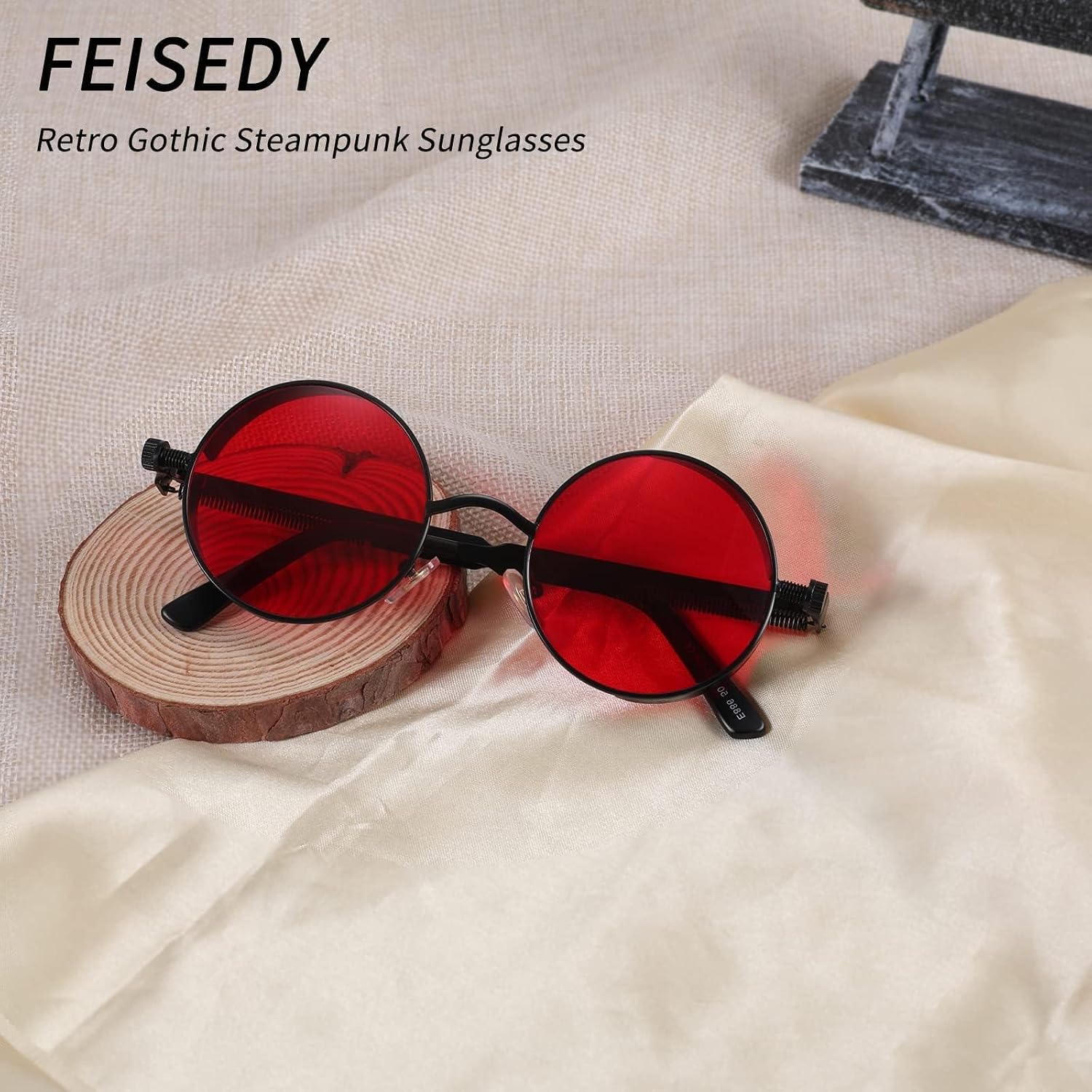 商品图片 43 | B06XY36GDW | FEISEDY Retro Gothic Steampunk Sunglasses For Men Women