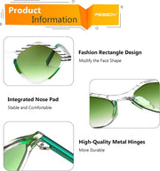 ÉÌƷͼƬ 19 | B0DJ6Y4Z5K | FEISEDY Sunglasses Womens Trendy Rectangle Retro Y2K Classic Sun Glasses Fashion Square UV400 Protection B0235
