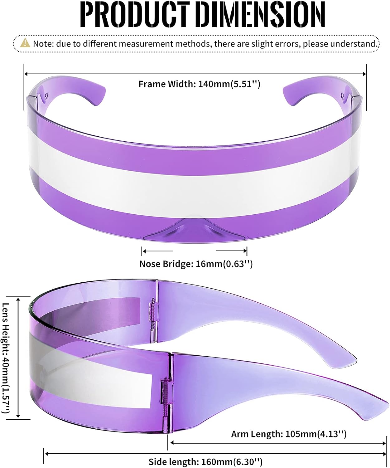 商品图片 54 | B08THY8CBQ | FEISEDY 80s Futuristic Cyclops Cyber Visor Sunglasses Men Women Punk Style Cosplay B2740