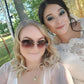 商品图片 6 | B083VRLS2Q | FEISEDY Classic Rimless Sunglasses Women Metal Frame Diamond Cutting Lens Sun Glasses B2567