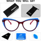 商品图片 7 | B0CGNLZQFZ | FEISEDY Women Cateye Blue Light Blocking Glasses Fake Nerd Clear Computer Eyewear TR Fashion Frame B0040