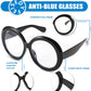 商品图片 25 | B0CQ26NQZS | FEISEDY Oversized Blue Light Blocking Glasses Women Men Retro Big Round Frame Eyewear Clear Lens Computer Glasses B2997
