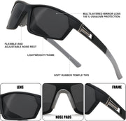 ÉÌƷͼƬ 4 | B0CWV23RCP | FEISEDY Polarized Sports Sunglasses for Men Women Youth Baseball Cycling Running Glasses UV400 Protection B0135
