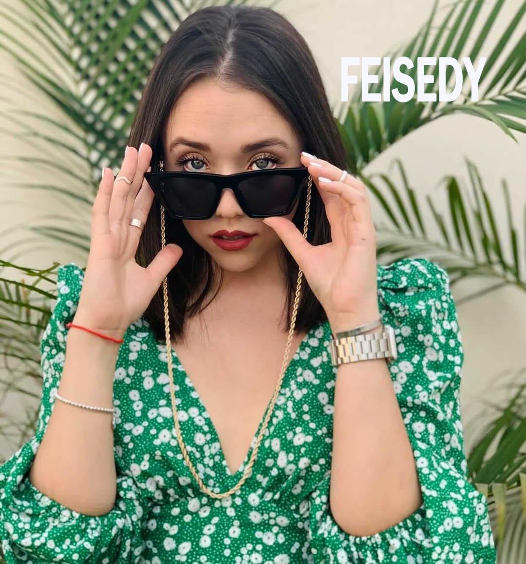 商品图片 51 | B0C5378735 | FEISEDY Vintage Square Cat Eye Sunglasses Women Trendy Cateye Sunglasses B2473