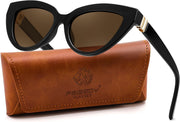 FEISEDY Cat eye Sunglasses Polarized and Retro Stylish for Women Men B0428