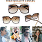 商品图片 7 | B095BFB4R9 | FEISEDY Oversize Square Frame Butterfly Sunglasses Simple Fashion Style Bent Legs Design Eyewear B2762