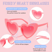 ÉÌƷͼƬ 4 | B0CHVGHKSV | FEISEDY 2 Pack Vintage Heart Sunglasses Toddler De Sol Gafas Beach Party Holiday Sun Glasses B2903