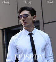 ÉÌƷͼƬ 31 | B0B9BNZRMZ | FEISEDY Retro Aviator Square Sunglasses for Women Men UV400 B2939