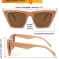 商品图片 29 | B0C5378735 | FEISEDY Vintage Square Cat Eye Sunglasses Women Trendy Cateye Sunglasses B2473