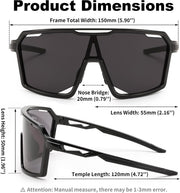 ÉÌƷͼƬ 7 | B0D2XDTT5X | FEISEDY Sports Cycling Sunglasses for Men Women, UV400 Protection Baseball Running Fishing Biking B0168