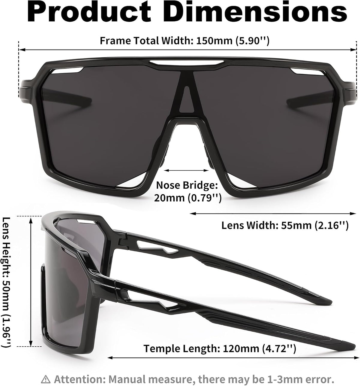 ÉÌƷͼƬ 7 | B0D2XDTT5X | FEISEDY Sports Cycling Sunglasses for Men Women, UV400 Protection Baseball Running Fishing Biking B0168